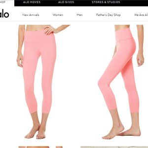 NTW Alo Yoga 7/8 High-Waist Airbrush Leggings